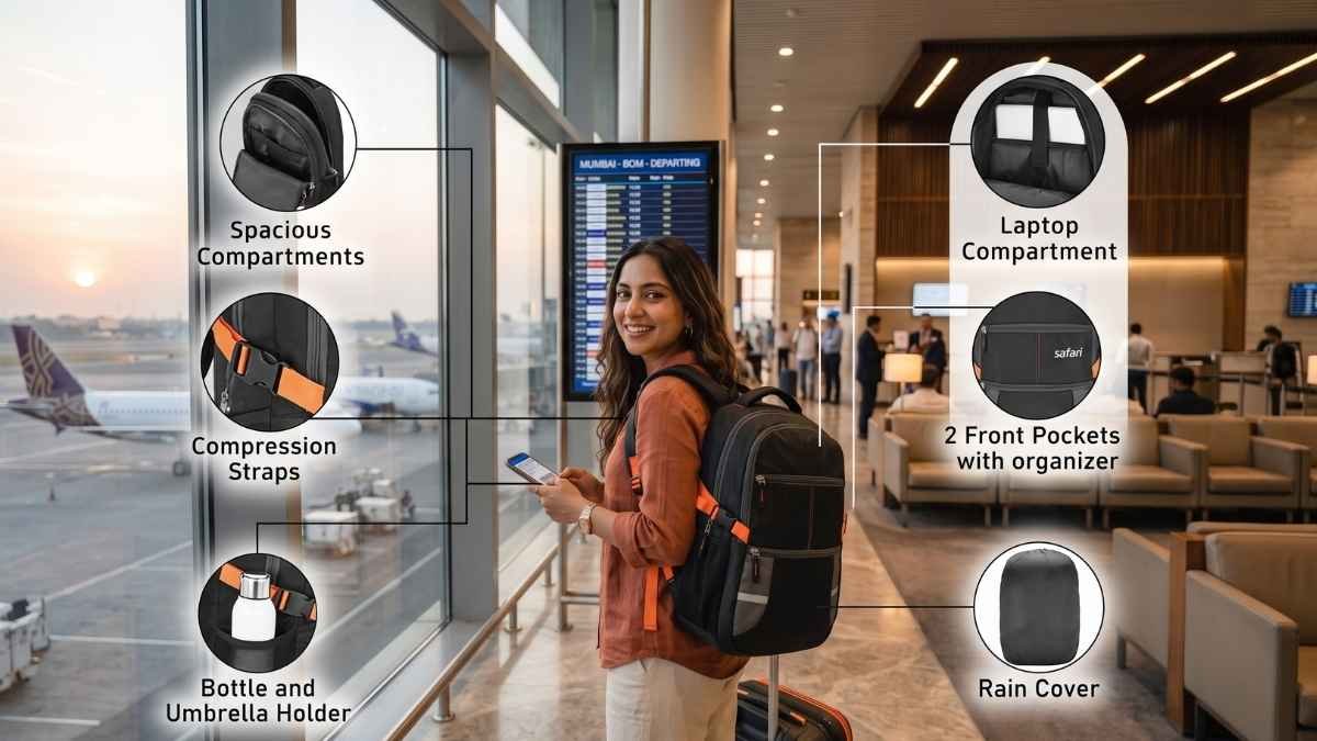 Safari Omega Laptop Backpack